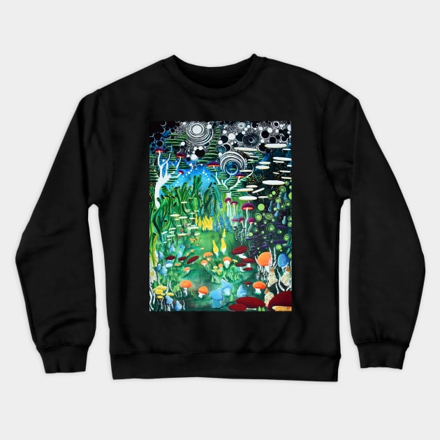 Going Somewhere Crewneck Sweatshirt by Hooloovoo Art